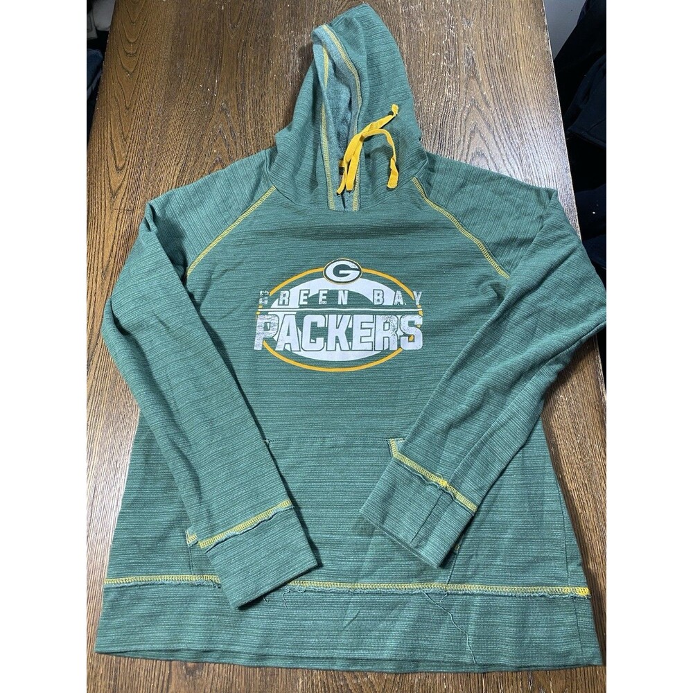 NFL Team Apparel Green Bay Packers Womans Large Hoodie Sweatshirt 20.5pit2pit